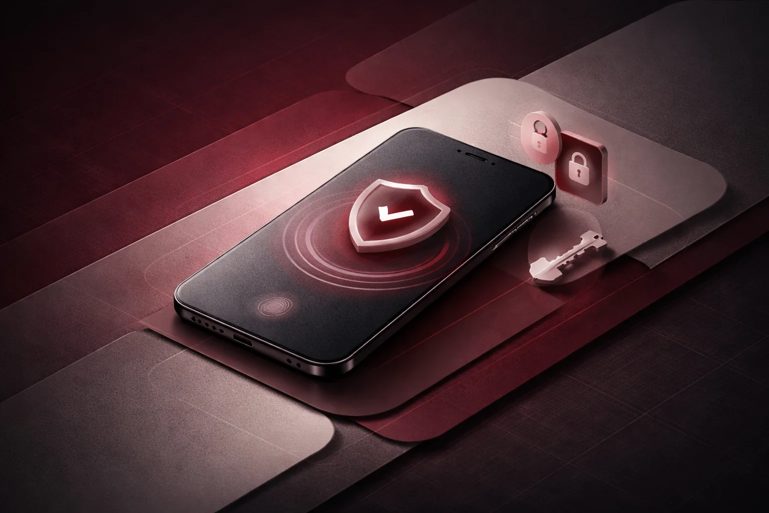 Passkey kullanımını ve şifresiz girişi anlatan modern güvenlik görseli